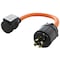 Ac Works Adapter Cable, STW, 6-15/20R, L14-20P, 1.5 ft., Orange L1420CB620 - alternate 1